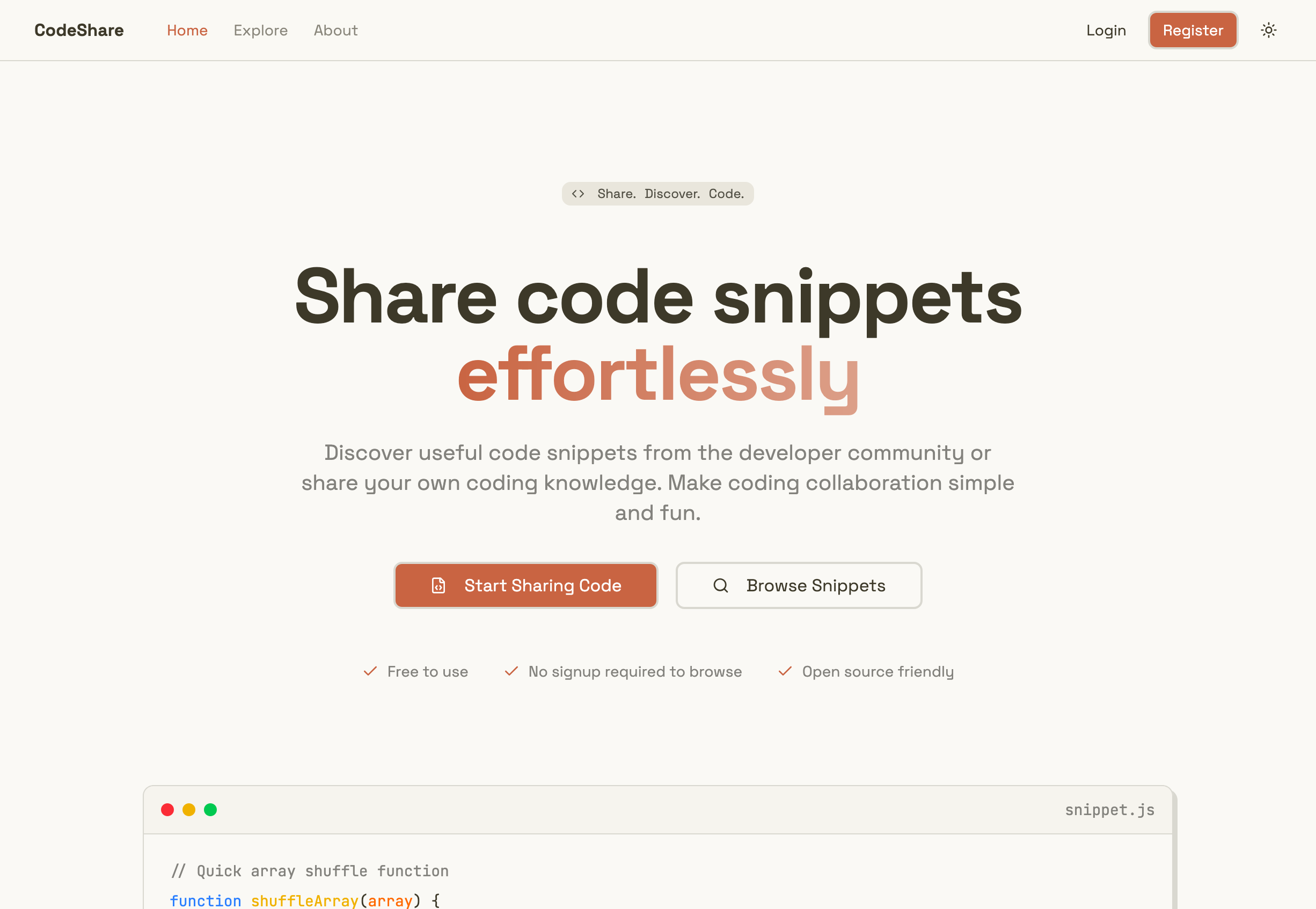 CodeShare screenshot